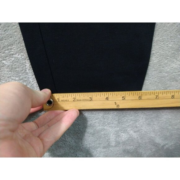 Eileen Fisher Pants Womens Large Petite Black Viscose Jersey Slouchy Tapered - Picture 6 of 9